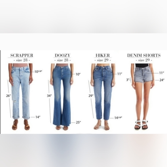 MOTHER Fit Guide - Picture 2 of 15